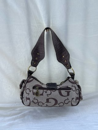 Bolso de hombro Beige y Marrón