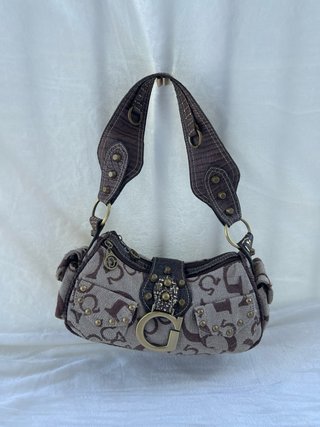 Bolso de hombro Beige y Marrón