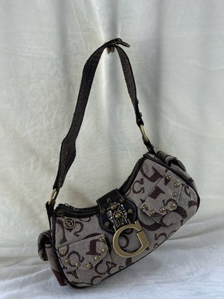 Bolso de hombro Beige y Marrón