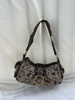 Bolso de hombro Beige y Marrón