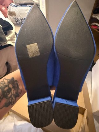 Zapatos de tacón azul