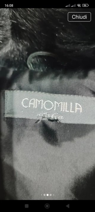 Cappotto montone lungo nero