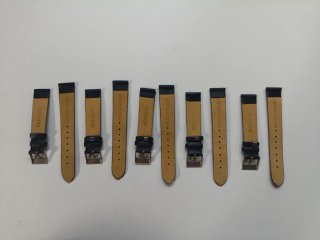 5 Correas reloj de pulsera maeca Movado Piel Negra