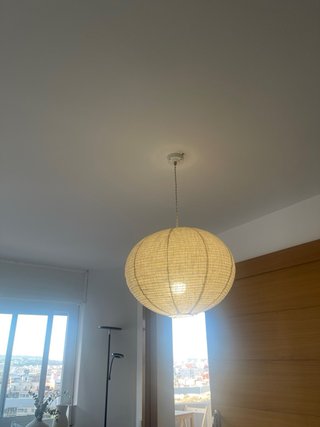 Lámpara de techo colgante de tela