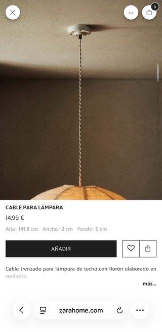 Lámpara de techo colgante de tela