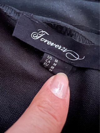 Falda negra transparente con forro