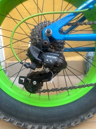 Bicicleta Fat Bike Quake Azul/Verde Ruedas Grandes
