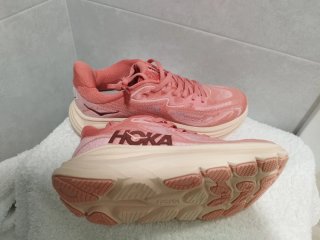 Zapatillas Hoka Mujer Rosa y Beige