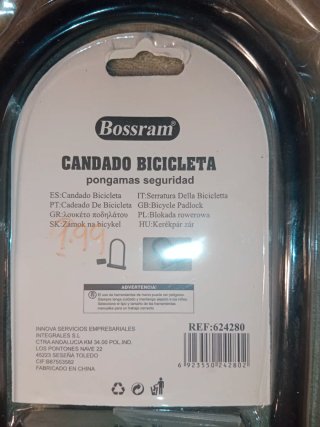 Candado Bicicleta U Antirrobo Bossram ¡CHOLLO!
