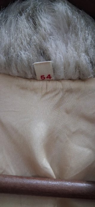 Abrigo vintage material original. y gris 6XL