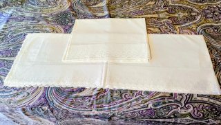 Juego de cama blanco con puntilla cama 1'05