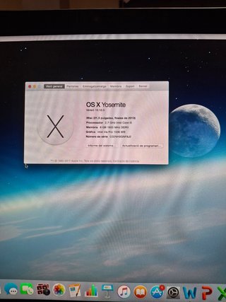 iMac 21.5 8GB RAM Plata