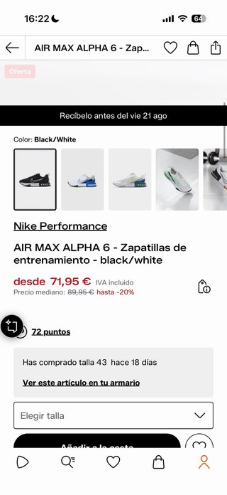 Nike Air Max Alpha 6 Zapatillas Entrenamiento