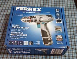 Taladro Percutor a Batería Ferrex 12V