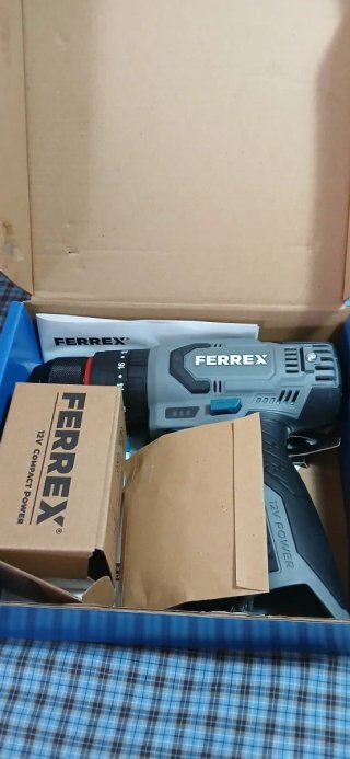 Taladro Percutor a Batería Ferrex 12V