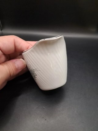 Lechera Porcelana Santa Clara Flor Gris