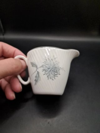 Lechera Porcelana Santa Clara Flor Gris