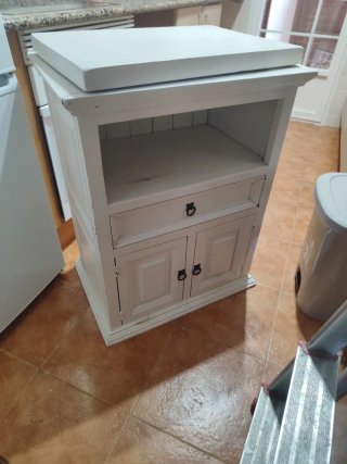 Mueble auxiliar blanco madera