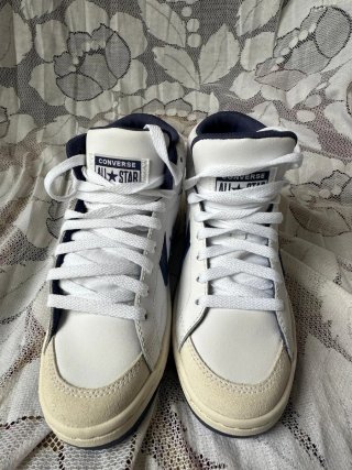 Zapatillas Converse Mujer Blancas y Azul