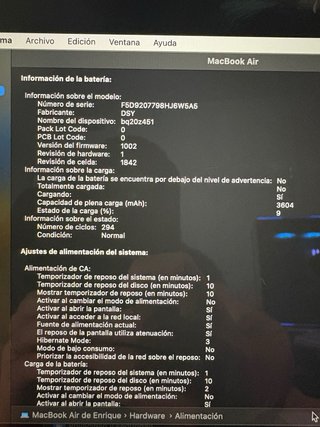 MacBook Air 13,3 (2019) Gris Espacial