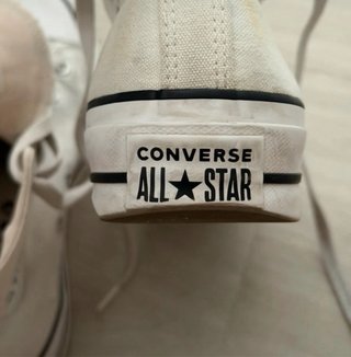 Converse Blancas Plataforma. Talla 37,5