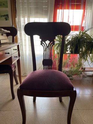Mesa comedor y 6 sillas madera de madera de cerezo