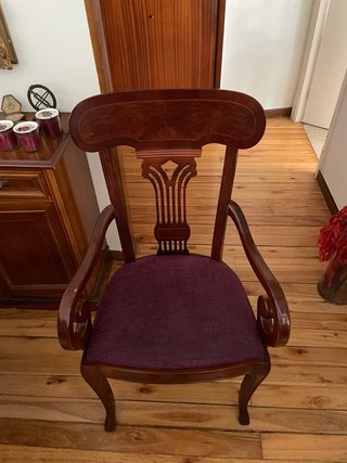 Mesa comedor y 6 sillas madera de madera de cerezo