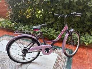 Bicicleta morada niña decathlon teens 24