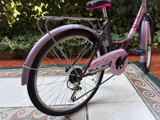 Bicicleta morada niña decathlon teens 24