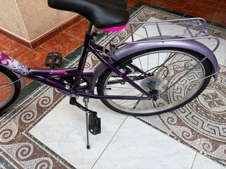 Bicicleta morada niña decathlon teens 24