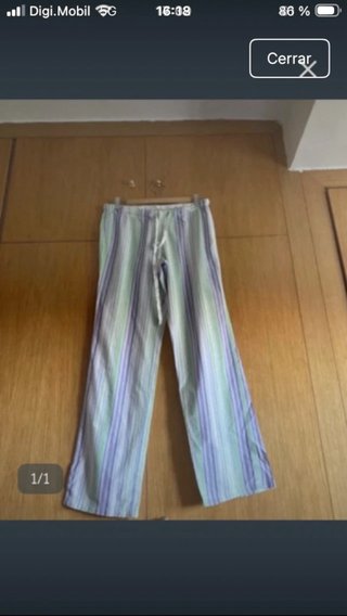Pantalón pijama rayas Calcedonia Talla S