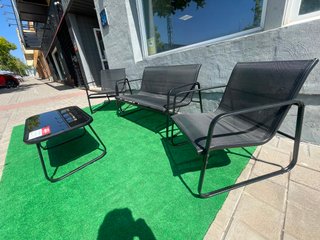 Conjunto de jardín mesa y 3 asientos