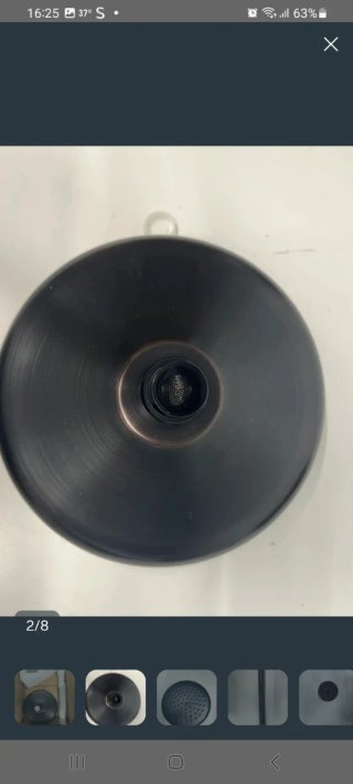 Alcachofa Ducha Negra con Tubo