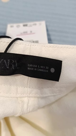 Pantalón Zara Verano Blanco