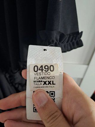 Traje Flamenca Negro con Etiqueta