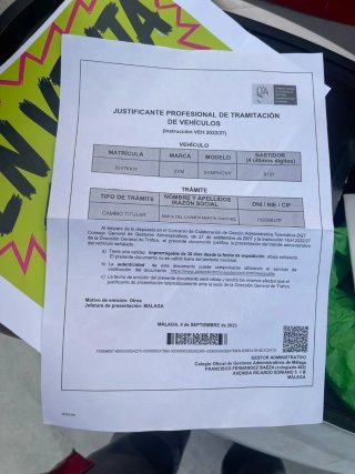 Moto Scooter SYM 125 ITV.Recien pasada hasta 2028.