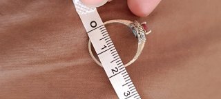 Anillo Vintage Rubí y Marcasita