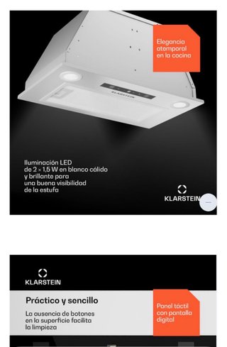 Campana extractora empotrada Klarstein