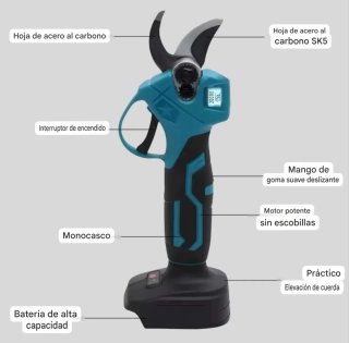 Motosierra Tijeras Eléctricas Recargables Pértiga