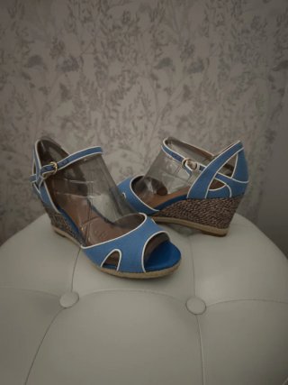 Sandalias Nine West Azul