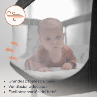 Cuna colecho Lionelo Aurora gris