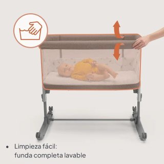 Cuna colecho Lionelo Aurora gris