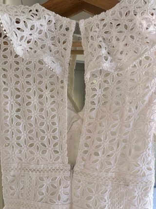 Vestido blanco volantes mini XXS/XS