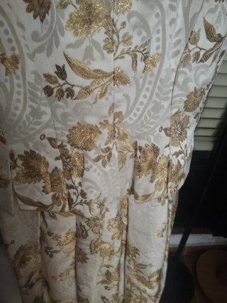 Traje Fallera Niña Beige y Dorado