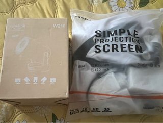 Mini proyector Wowlink W210 4K + Pantalla 120
