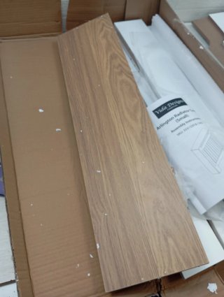 Cubierta de Radiador Blanca Madera 19x78x83