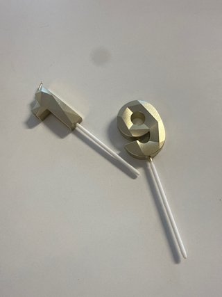 Candeline Numero 19 Oro