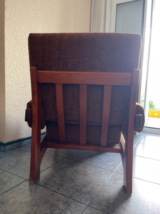 Sofá y 2 Sillones Marrones