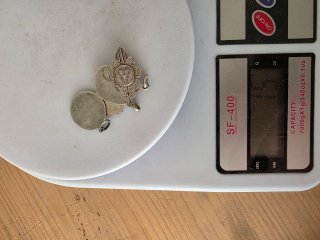 Lote 4 medallas antiguas Plata