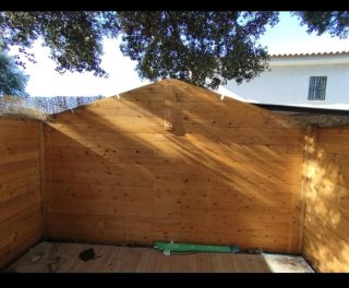 Casa de madera 12m² jardín